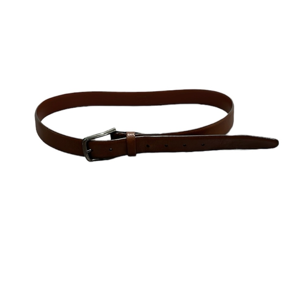 Men’s Original Penguin classic work office leather belt brown. Size 36